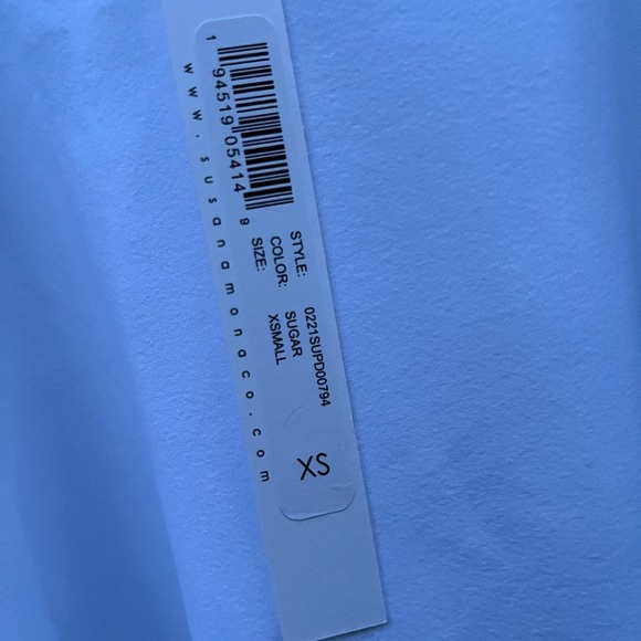 New Susana Monaco Ivory body con Sz XS Cutout Strap Solid Dress sugar white - Picture 13 of 13